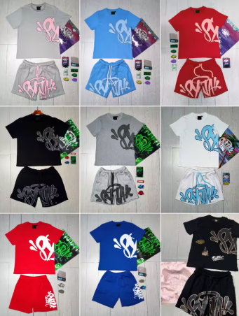 Syna World Logo T-Shirt & Shorts Matching Set - Central Cee