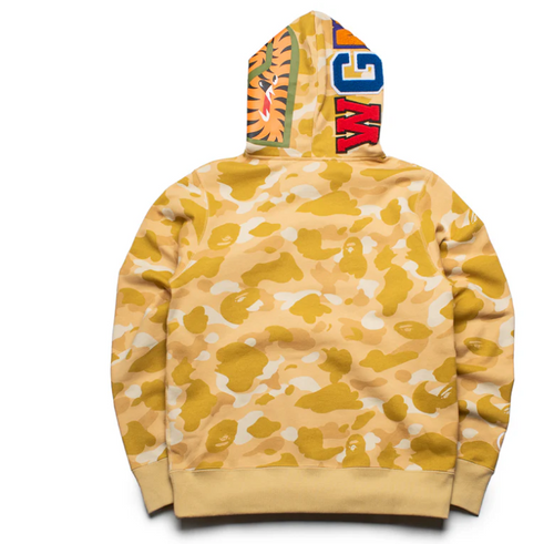A Bathing Ape Color Camo Shark Pullover Hoodie