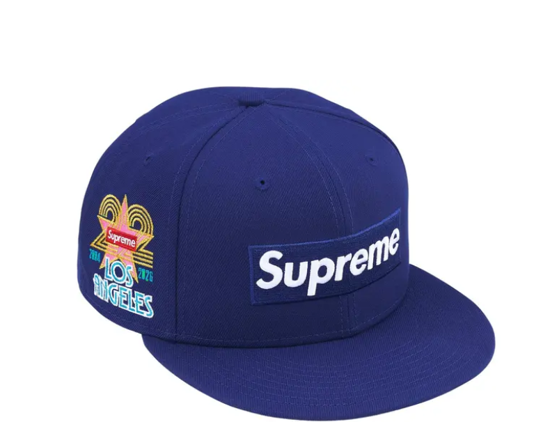 2026 Supreme Shop Box Logo New Era 'Light Navy Los Angeles'
