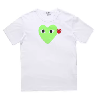 CDG PLAY | Big x Small Heart Graphic Tee