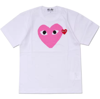 CDG PLAY | Big x Small Heart Graphic Tee